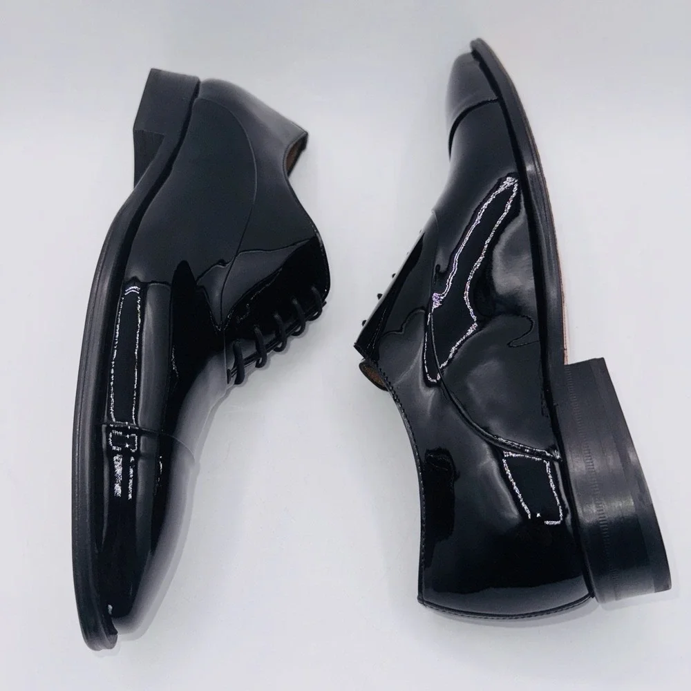 Mezlan Formal Oxfords Men's‎ Size 8.5 Black Patent Leather